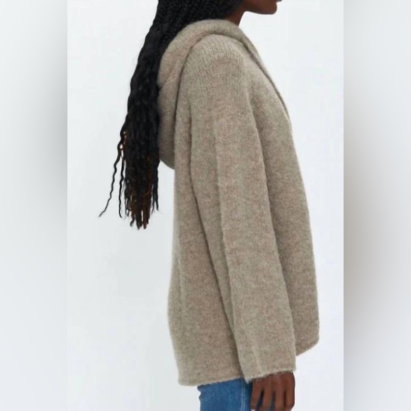 NWT Pistola ELENA OVERSIZED HOODIE - TAUPE. Size Medium/Large - Picture 6 of 10